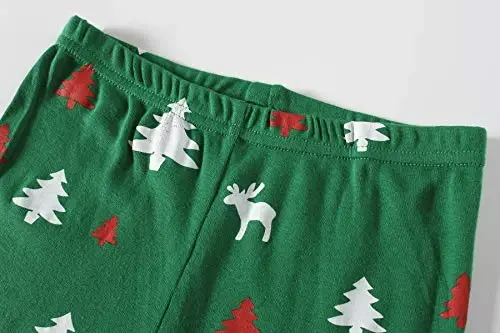 Family Feeling Kids & Toddler Girls Boys Pajamas 2 Piece Pjs Set 100% Cotton Sleepwear - 5