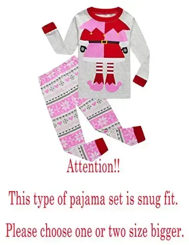 Family Feeling Kids & Toddler Girls Boys Pajamas 2 Piece Pjs Set 100% Cotton Sleepwear - FAMILY (1)