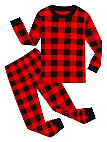 Family Feeling Kids & Toddler Girls Boys Pajamas 2 Piece Pjs Set 100% Cotton Sleepwear - MODAZONE (1)