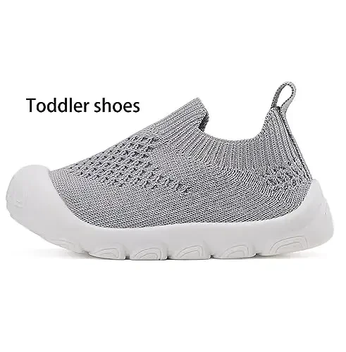 AILYLAKP Chaqaloq o'g'il bola qiz bolalar poyabzali Bolalar nafas oladigan krossovkalar Tennis poyabzali 6-36 oylik chaqaloq uchun slip-on poyabzal - 3