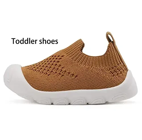 AILYLAKP Chaqaloq o'g'il va qiz bolalar poyabzali Bolalar nafas oladigan krossovkalar Tennis poyabzallari 6-36 oylik chaqaloq uchun slip-on poyabzal - 3