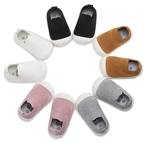 AILYLAKP Toddler Baby Boy Girl Shoes Kids Breathable Sneakers Tennis Shoes 6-36 Months Infant Slip on Shoes - 6