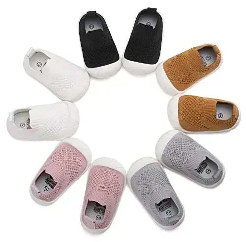 AILYLAKP Toddler Baby Boy Girl Shoes Kids Breathable Sneakers Tennis Shoes 6-36 Months Infant Slip on Shoes - 6