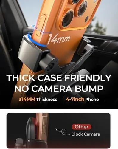 AINOPE Car Vent Phone Mount, Gravity Phone Holder Car, 2 Pack - 4