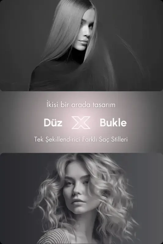 Air Duo-2-in-1 Hair Straightener and Curling Iron - Color: Rose Water - Titanium Plate - 3