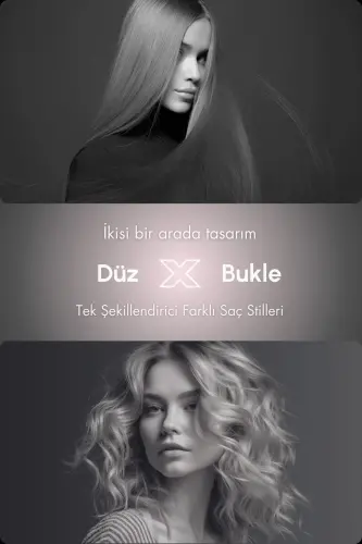 Air Duo-grande 2'si1 Saç Düzleştirici Ve Saç Maşası- Color: Black Rose -titanyum Plaka - 3