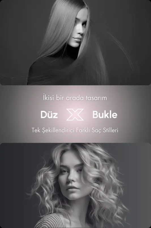 Air Duo-grande 2'si1 Saç Düzleştirici Ve Saç Maşası- Color: Black Rose -titanyum Plaka - 3