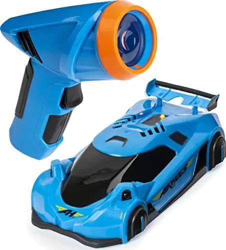 Air Hogs, Zero Gravity Light, Light-Guided Wall Racer, Wall Climbing Race Car,Blue - AIR