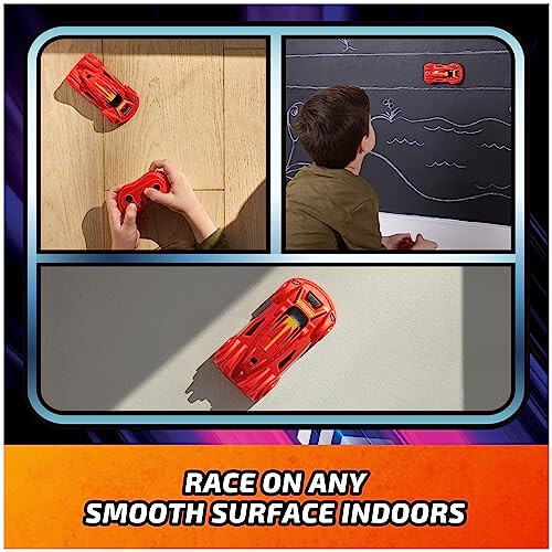 Air Hogs, Zero Gravity Sprint RC Car Wall Climber, Red USB Micro B Rechargeable Indoor Wall Racer, Over 4-Inches, Kids Toys for Kids Ages 4 and up - 4