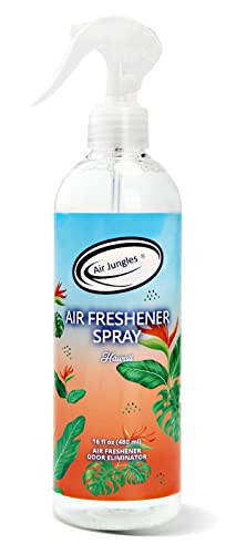 Air Jungles Araba Hava Yastığı Klipsli Kokulu Ürün 6'lı Paket ve Hava Yastığı Spreyi 16.9 Fl Oz - 6