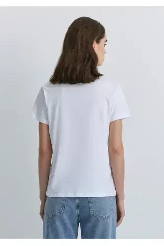 air printed regular fit women's t-shirt - 3