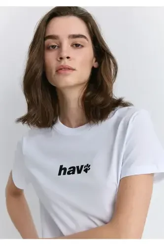 air printed regular fit women's t-shirt - 4