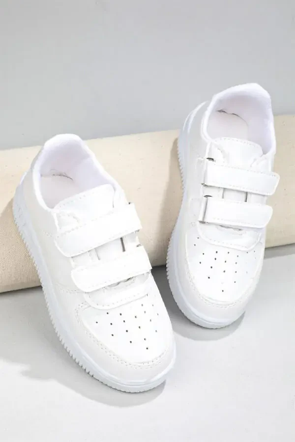 Air Sole Breathable White White Children's Sports Shoes Air V2 - 1
