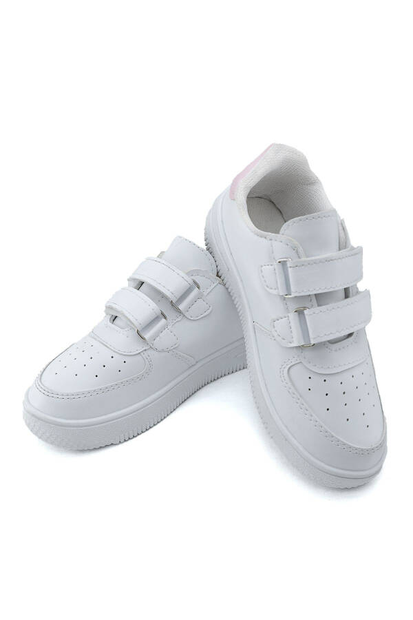 Air Sole Breathable White White Kids Sports Shoes - 1