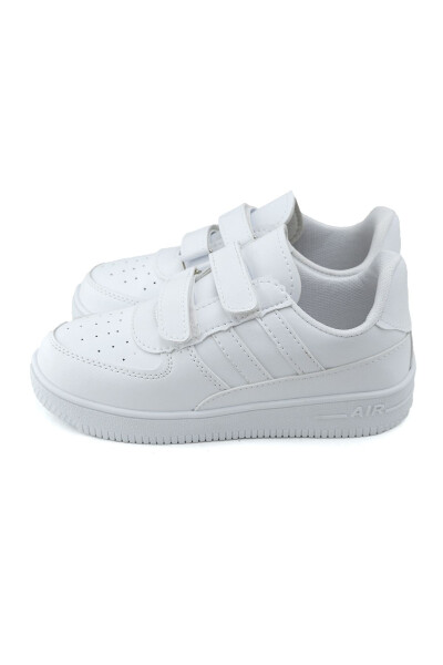 Air Sole Breathable White White Kids Sports Shoes - 4