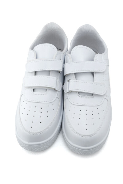 Air Sole Breathable White White Kids Sports Shoes - 5