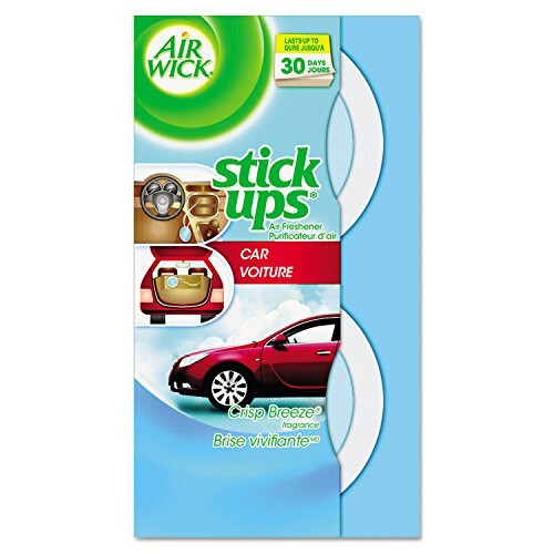 Air Wick Stick Ups Car Air Freshener, Crisp Breeze, 2ct (Packaging May Vary) - 2