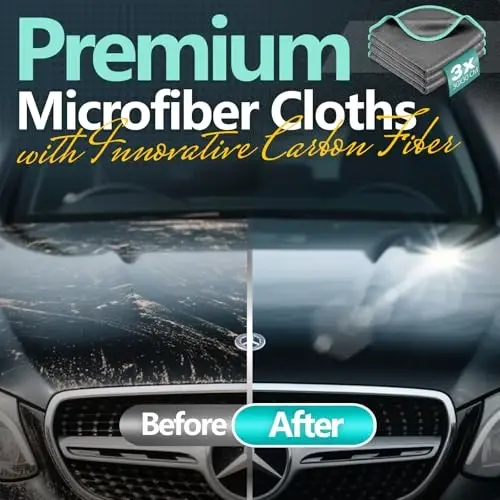 Airlab Glass Polishing Cloth Streak Free Miracle Cleaning Cloth Lint Free Microfiber Cleaning Rags for Glasses Kitchen Dish Mirrors Easy Clean, Pack of 3, 12