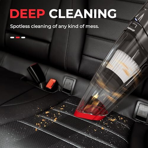 Airmoto Car Vacuum Cleaner High Power with 16 Ft Cord - 12V Portable Handheld Vacuum Cleaner - Dust Buster with Strong Suction - Car Accessories for Women and Men - Airmoto (1)