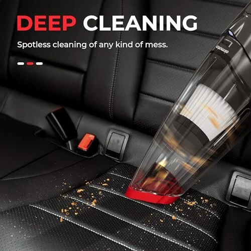 Airmoto Car Vacuum Cleaner High Power with 16 Ft Cord - 12V Portable Handheld Vacuum Cleaner for Car - Dust Buster with Strong Suction - Car Accessories for Women and Men - Airmoto (1)