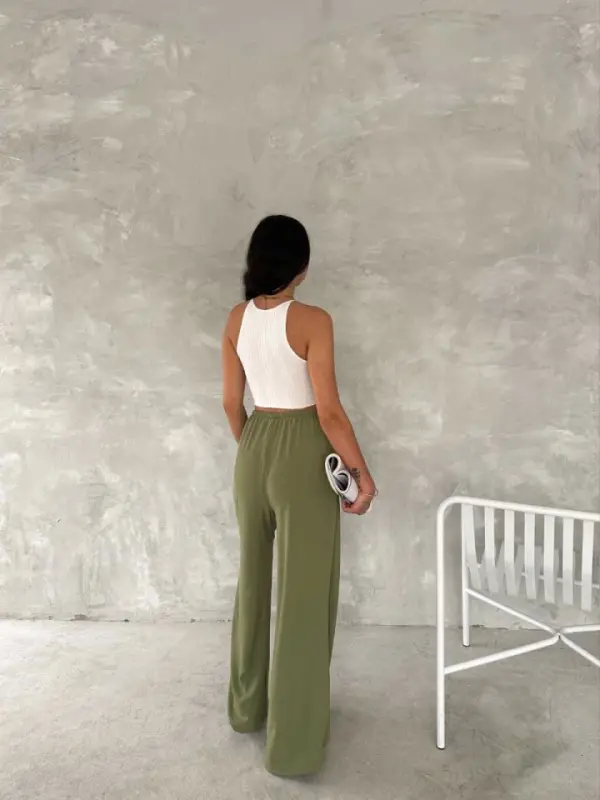 Айробин Oversize Pantalon - Mint Yeşili - 4