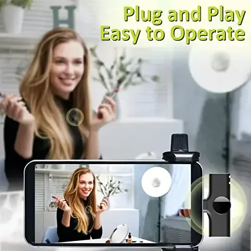 Aisizon Wireless Mics, Wireless Clip on Microphones, Lapel Microphone A2d One Pair Two, for Android Phone, iPhone 15, Laptop, Video Recording - 2