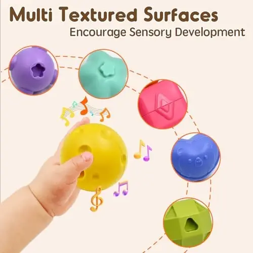 AiTuiTui Multifunction Baby Sensory Montessori Activity Cube Toys, Shape Sorter Early Learning Educational Interactive Toys for Infant Toddlers Boy Girl, Birthday Gifts Christmas Stocking Stuffers - 2
