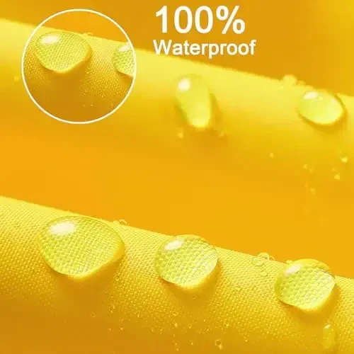 AIWUHE Kids Rain Poncho Cartoon Raincoat Jacket Cute Rain Coat Toddler Boys Girls Rain Cape Light Waterproof Hoodie Outwear - 4