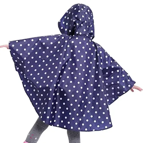 AIWUHE Kids Rain Poncho Cartoon Raincoat Jacket Cute Rain Coat Toddler Boys Girls Rain Cape Light Waterproof Hoodie Outwear - 6