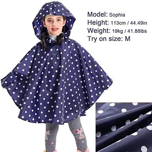 AIWUHE Kids Rain Poncho Cartoon Raincoat Jacket Cute Rain Coat Toddler Boys Girls Rain Cape Light Waterproof Hoodie Outwear - AIWUHE (1)