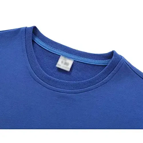 AIWUHE Toddler Boys Girls Solid Pullovers Sweatshirt Long Sleeve T-Shirt Kids Cotton Crewneck Thin Tops 1-8 Years Blouse - 3