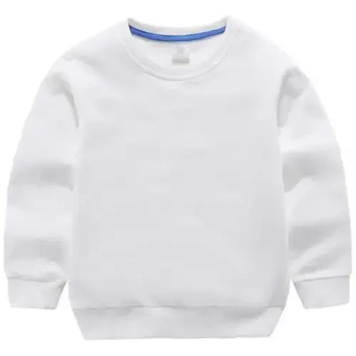 AIWUHE Toddler Boys Girls Solid Pullovers Sweatshirt Long Sleeve T-Shirt Kids Cotton Crewneck Thin Tops 1-8 Years Blouse 