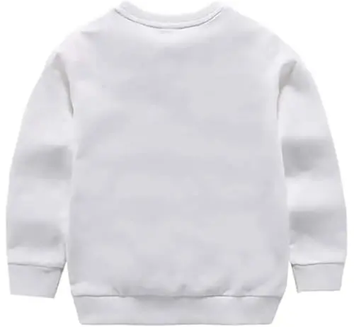 AIWUHE Toddler Boys Girls Solid Pullovers Sweatshirt Long Sleeve T-Shirt Kids Cotton Crewneck Thin Tops 1-8 Years Blouse - 2