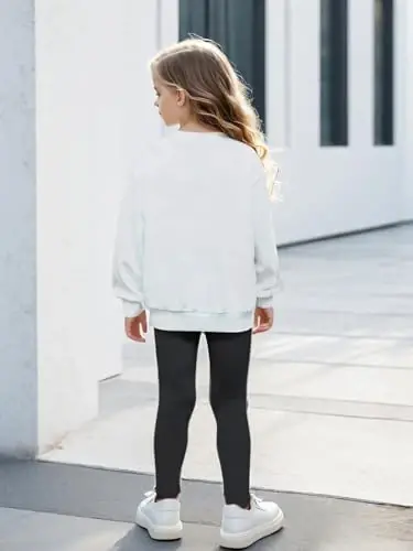 AIWUHE Toddler Boys Girls Solid Pullovers Sweatshirt Long Sleeve T-Shirt Kids Cotton Crewneck Thin Tops 1-8 Years Blouse - 5