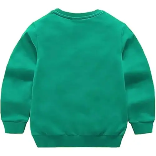 AIWUHE Toddler Boys Girls Solid Pullovers Sweatshirt Long Sleeve T-Shirt Kids Cotton Crewneck Thin Tops 1-8 Years Blouse - 2