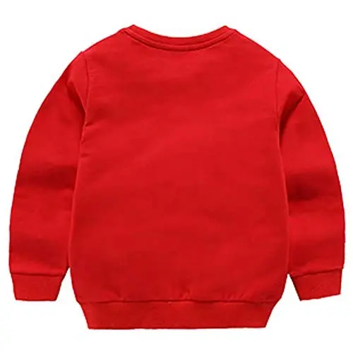 AIWUHE Toddler Boys Girls Solid Pullovers Sweatshirt Long Sleeve T-Shirt Kids Cotton Crewneck Thin Tops 1-8 Years Blouse - 2