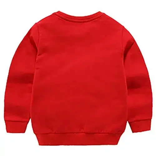 AIWUHE Toddler Boys Girls Solid Pullovers Sweatshirt Long Sleeve T-Shirt Kids Cotton Crewneck Thin Tops 1-8 Years Blouse - 2