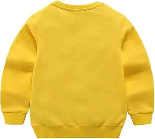 AIWUHE Toddler Boys Girls Solid Pullovers Sweatshirt Long Sleeve T-Shirt Kids Cotton Crewneck Thin Tops 1-8 Years Blouse - 2
