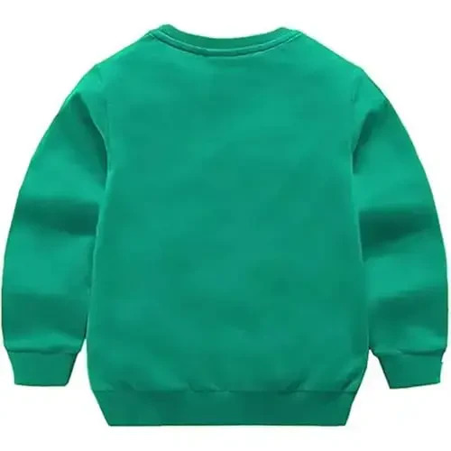 AIWUHE Toddler Boys Girls Solid Pullovers Sweatshirt Long Sleeve T-Shirt Kids Cotton Crewneck Thin Tops 1-8 Years Blouse - 2