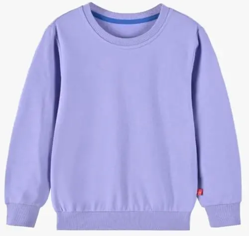 AIWUHE Toddler Boys Girls Solid Pullovers Sweatshirt Long Sleeve T-Shirt Kids Cotton Crewneck Thin Tops 1-8 Years Blouse - AIWUHE