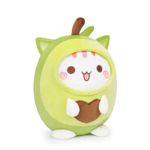 AIXINI Cute Avocado Cat Plush Pillow 8