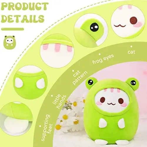 AIXINI Cute Cat Plush Pillow 8