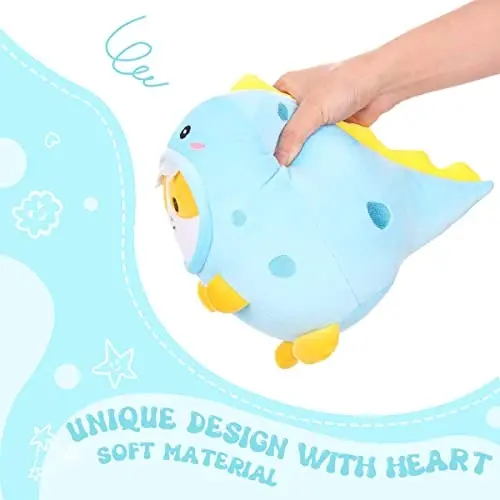 AIXINI Cute Corgi Dinosaur Plush Pillow 8