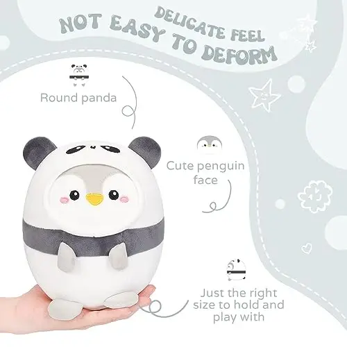 AIXINI Cute Penguin Panda Plush Pillow 8