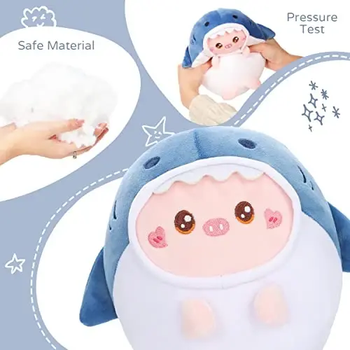 AIXINI Cute Pig Plush Pillow 8