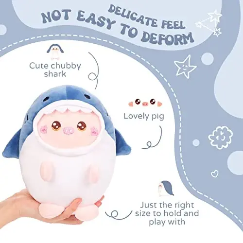 AIXINI Cute Pig Plush Pillow 8