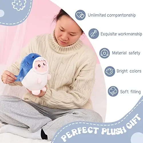 AIXINI Cute Pig Plush Pillow 8