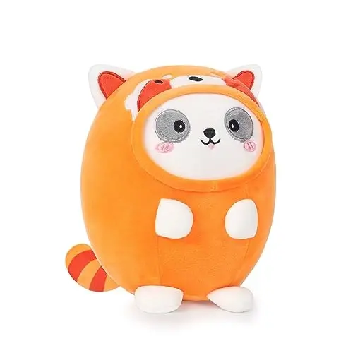 AIXINI Cute Red Panda Plush Pillow 8