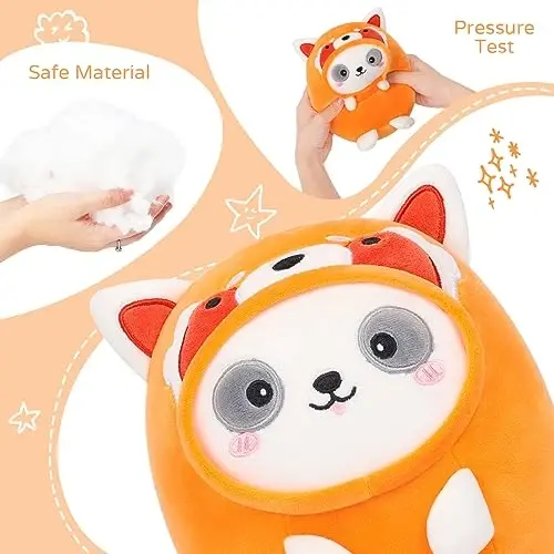 AIXINI Cute Red Panda Plush Pillow 8
