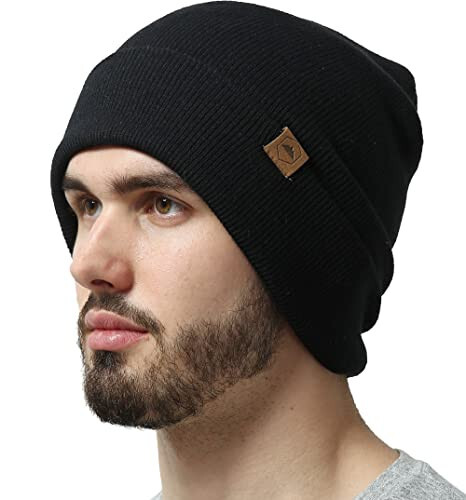 Ajoyib Headwear Cuff Beanie ayollar uchun-Erkaklar uchun qishki shlyapalar, Trikotaj Shlyapa, Erkaklar uchun qishki shlyapalar, Erkaklar uchun qishki kepkalar, Beanie Kepka - 1